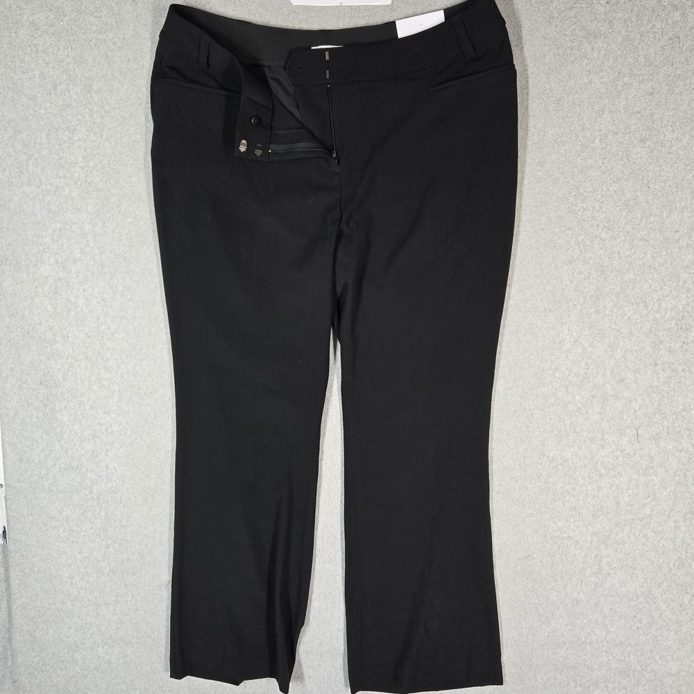 Lane Bryant Women Pants 18R Black Dress Pants The Curvy Allie Trouser Zipper